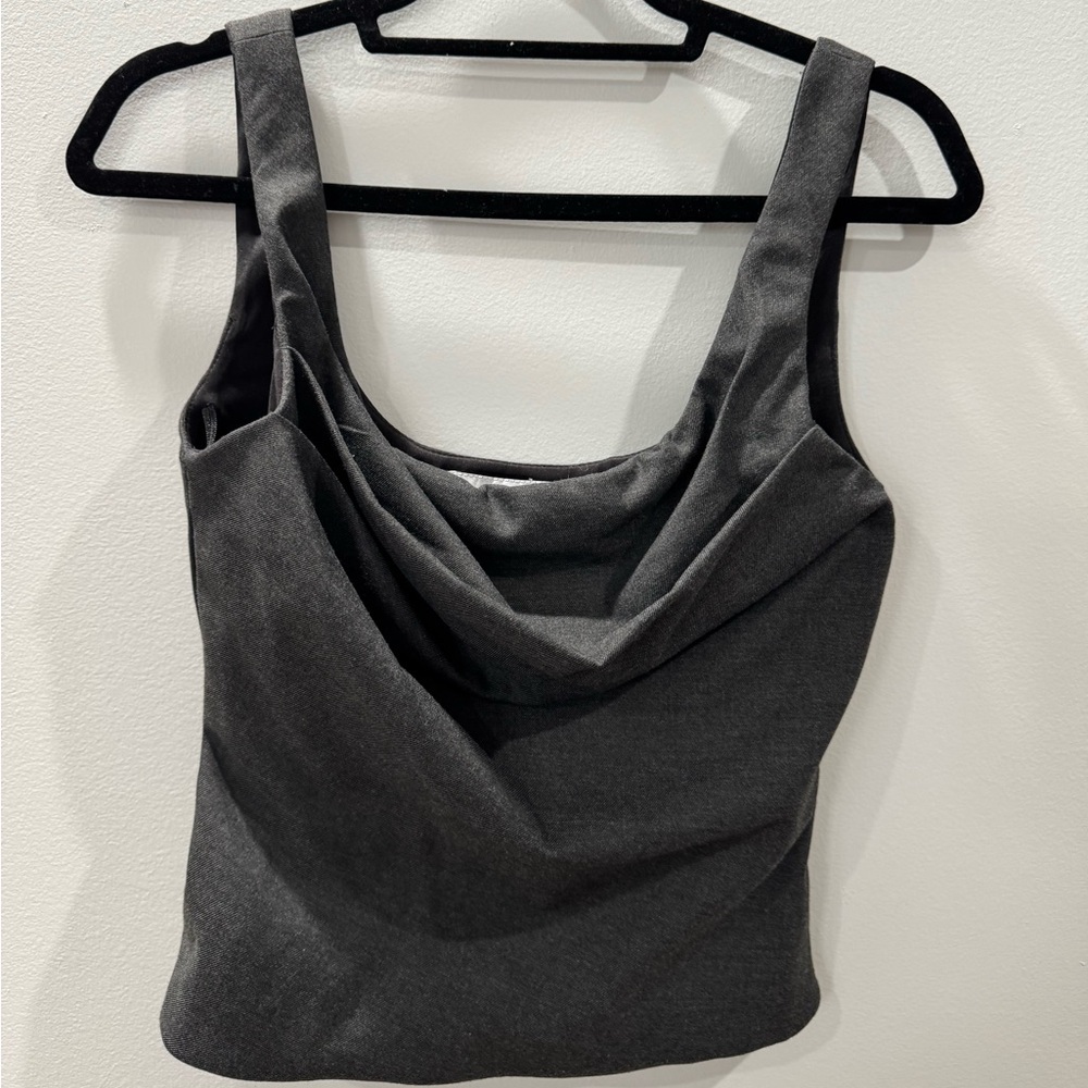 Gray Corset Women's Top